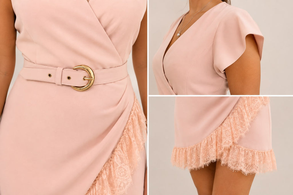 Rochie cu Dantelă și Curea
