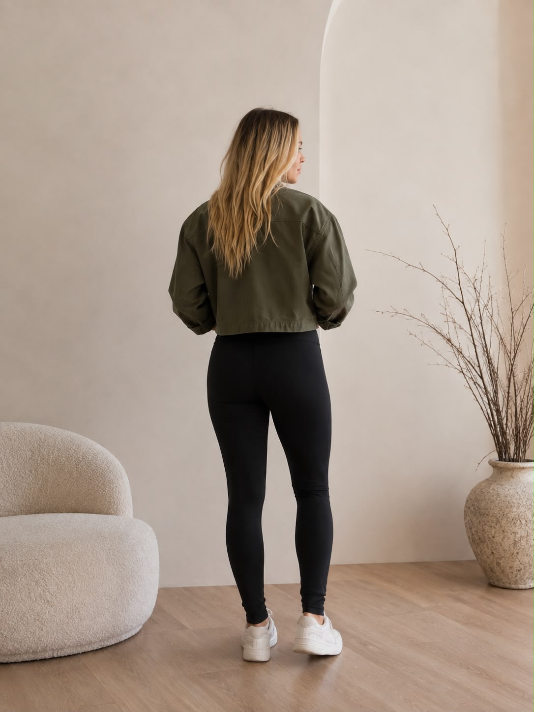 Geacă Sport Kaki Carré