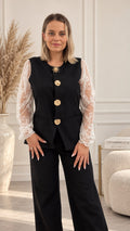 Vestă Noir Élegance
