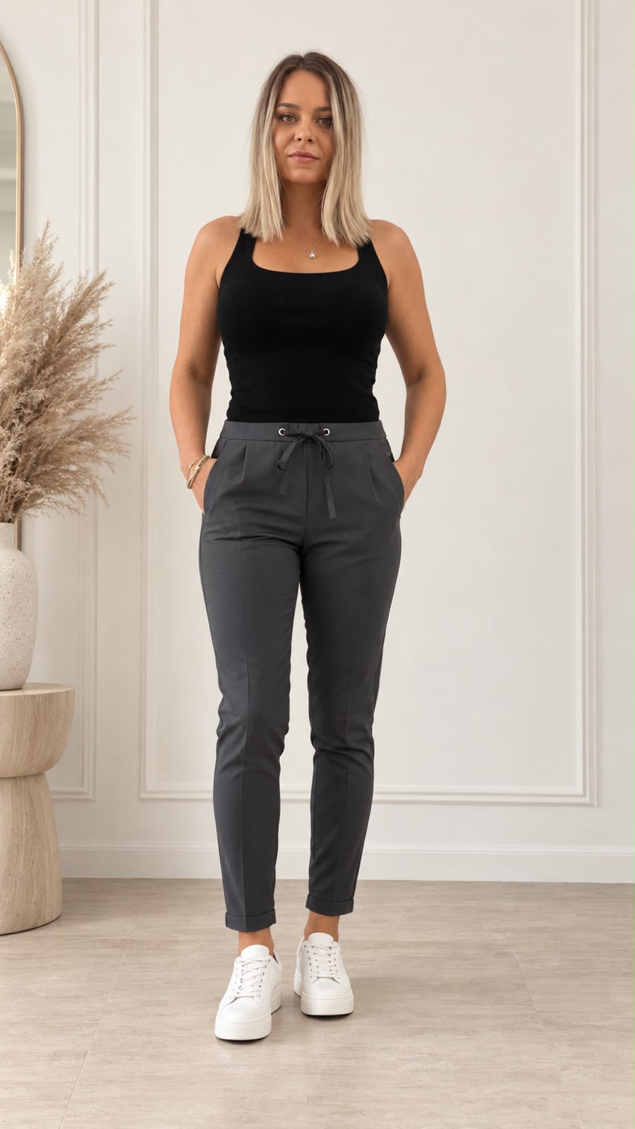 Pantaloni Office Gri