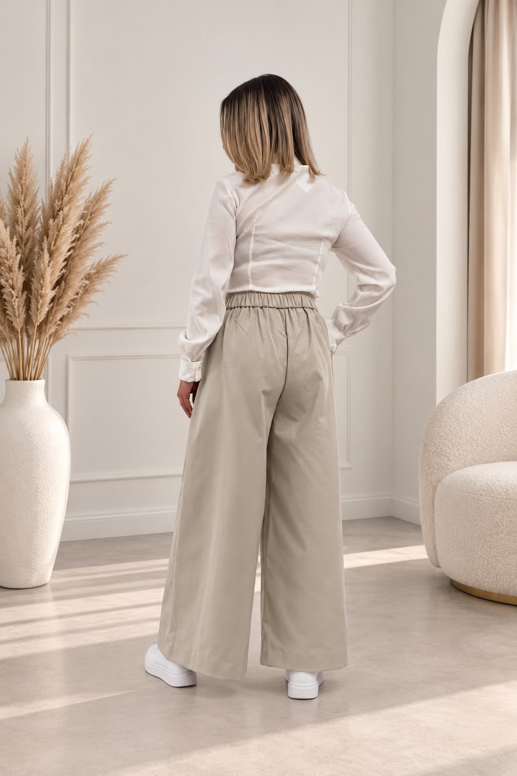 Pantaloni Urban Chic Bej
