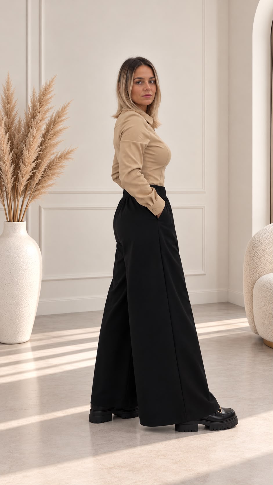 Pantaloni Urban Chic Negru